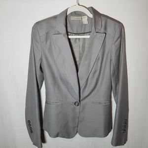 Worthington Blazer Gray Single button 2 pockets